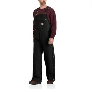 Carhartt Men's Loose Fit Firm Duck Insulated Bib Overalls - XL